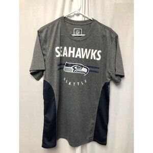 NFL Team Apparel Seattle Seahawks Mens Size Large Gray Short Sleeve T-Shirt NEW